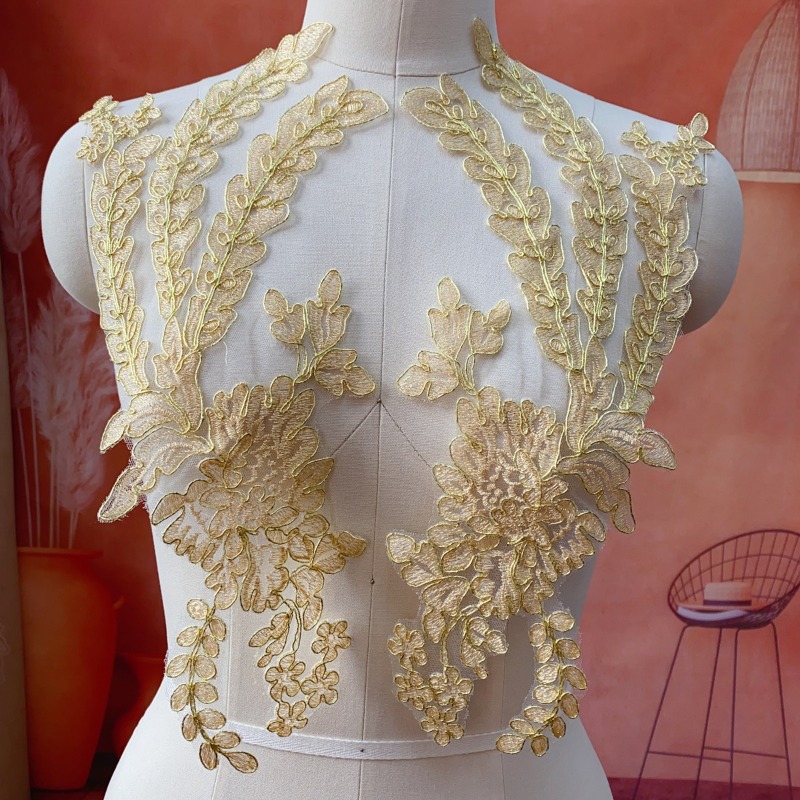 Craft Embellishment - Renda Emas untuk Hiasan Kerajinan DIY