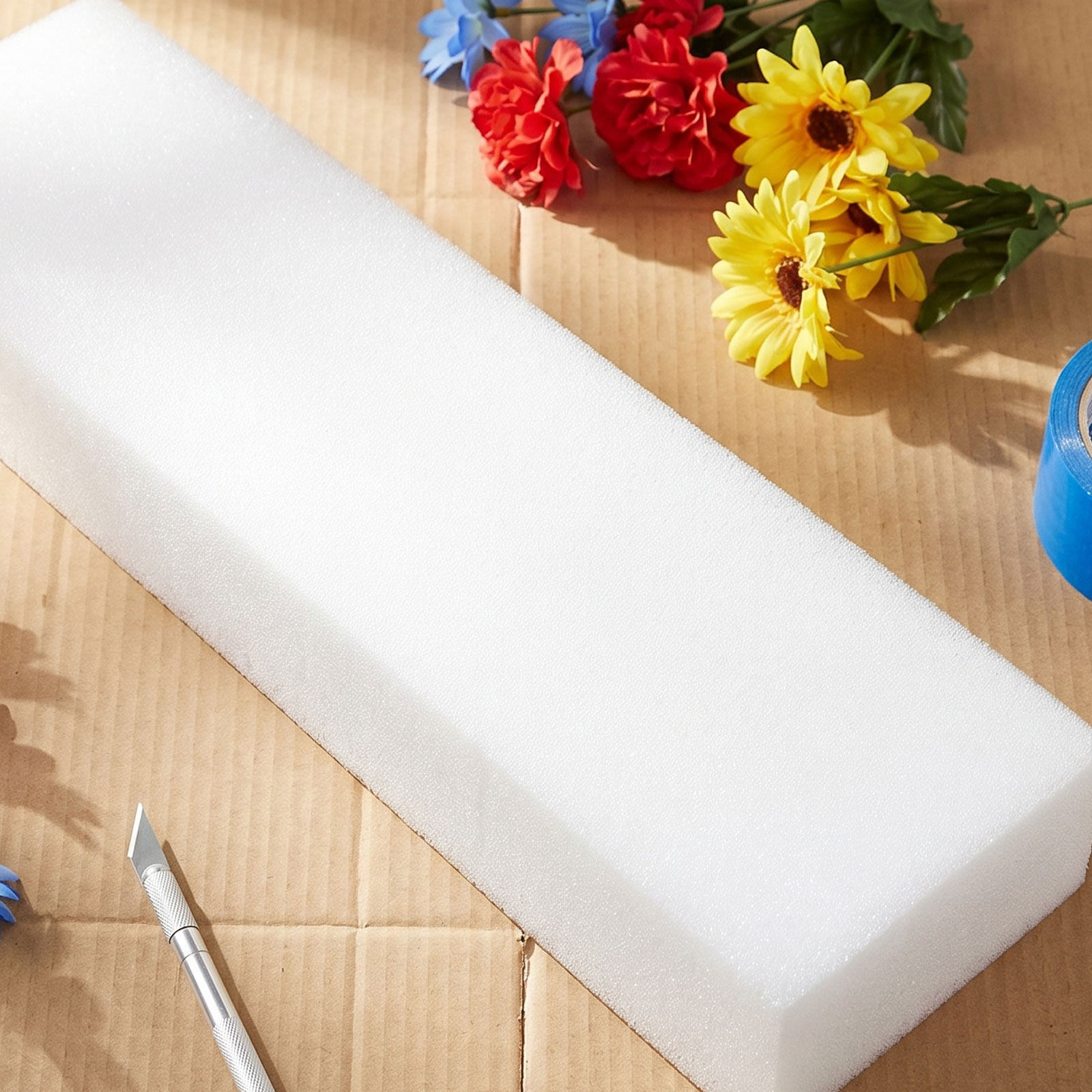 4 Buah Blok Busa Bunga untuk K - Embellishment Crafts ulasan dan harga