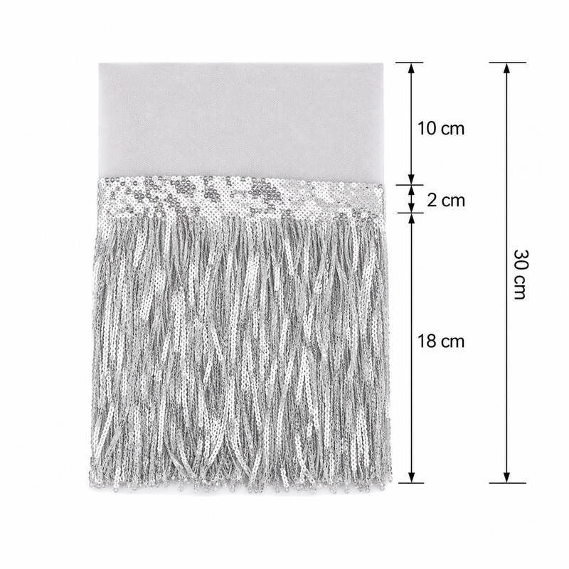 2/3/5/10 Yard 18cm Rumbai Paye - Fringe Ribbon Sewing ulasan dan harga