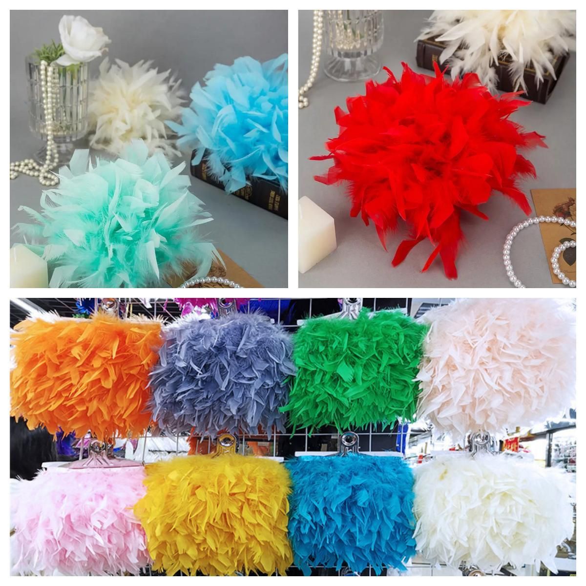 Pita Bulu Marabou Turki Alami  - Feather Trim Marabou ulasan dan harga