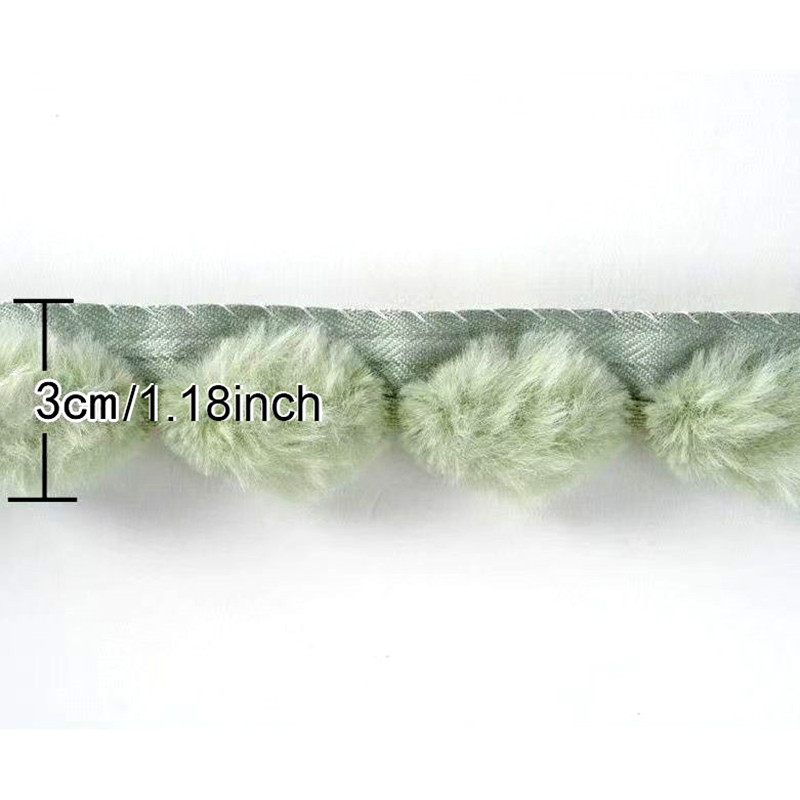 Pita Renda Bulu Kelinci Imitas - Fringe Ribbon Sewing ulasan dan harga