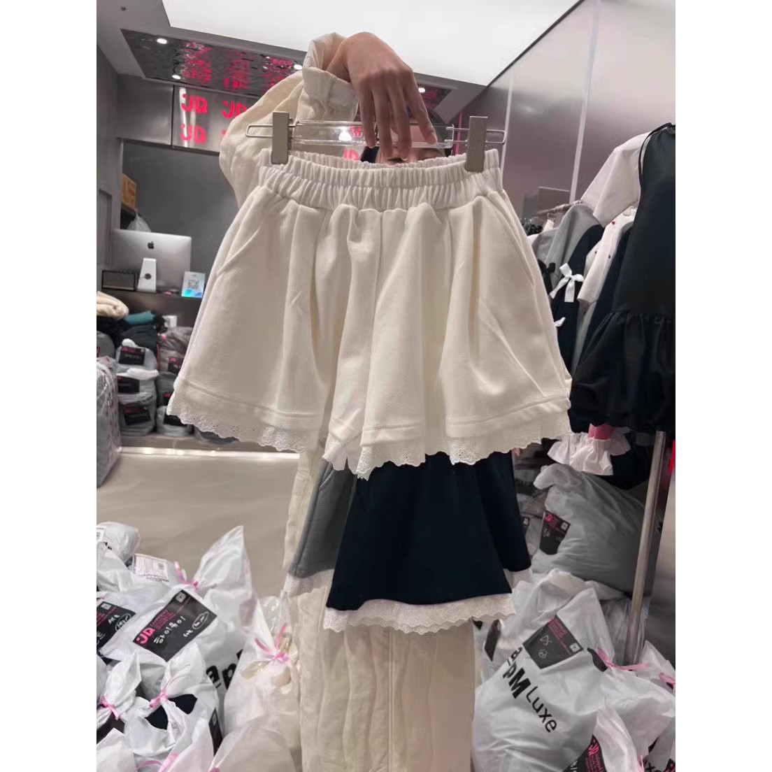 Celana Panjang Wanita Model Lo - Elastic Lace Trim ulasan dan harga
